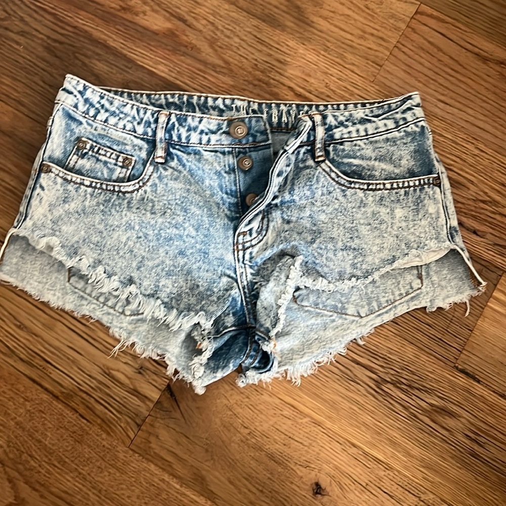 Denim shorts
